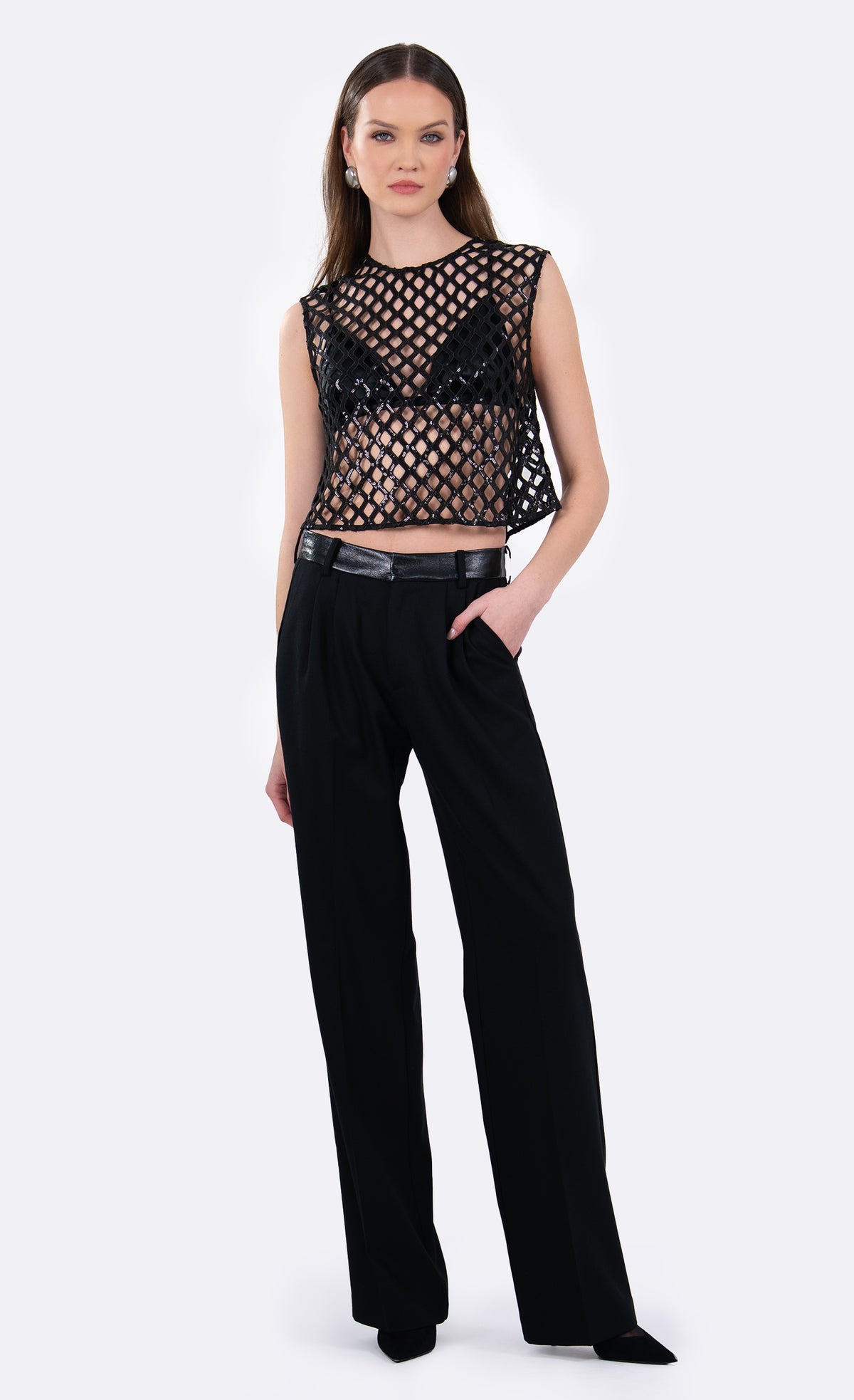 Mae Crop Crop Top Nonchalant Label