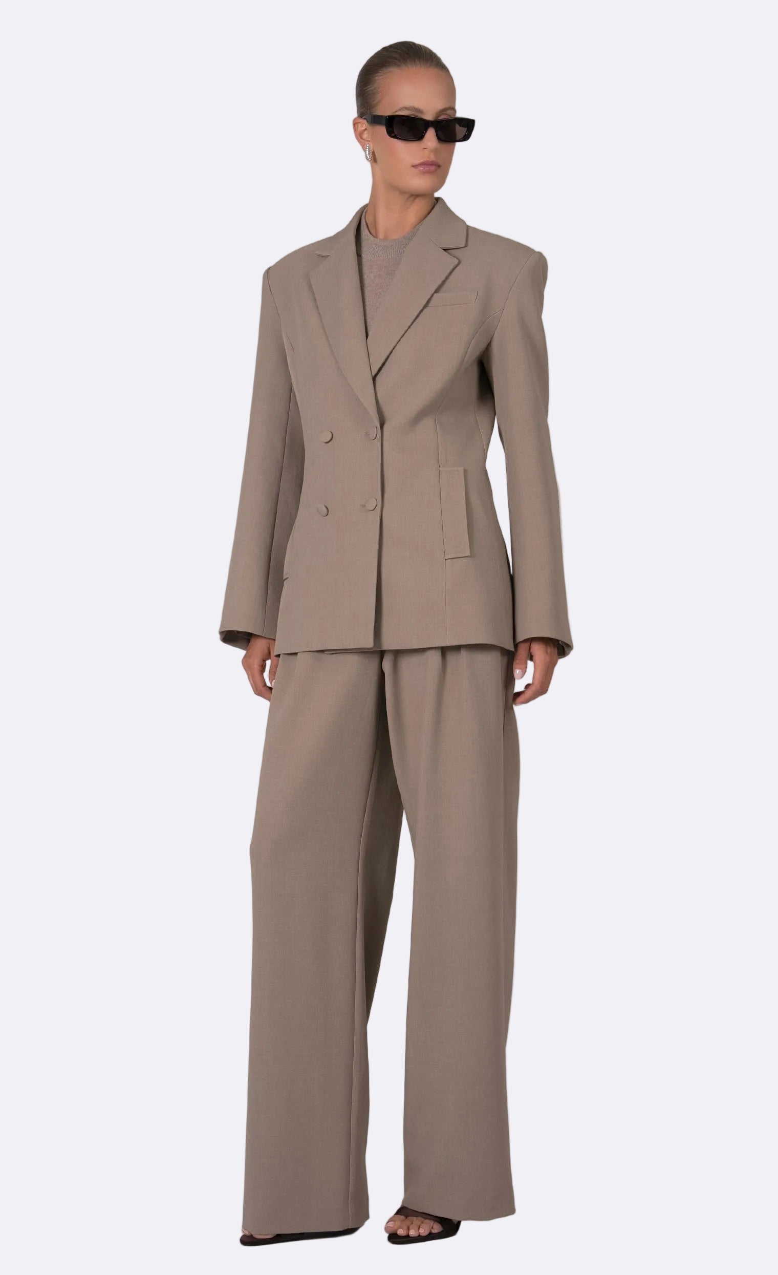 Aveline Blazer - Taupe Blazer Nonchalant Label