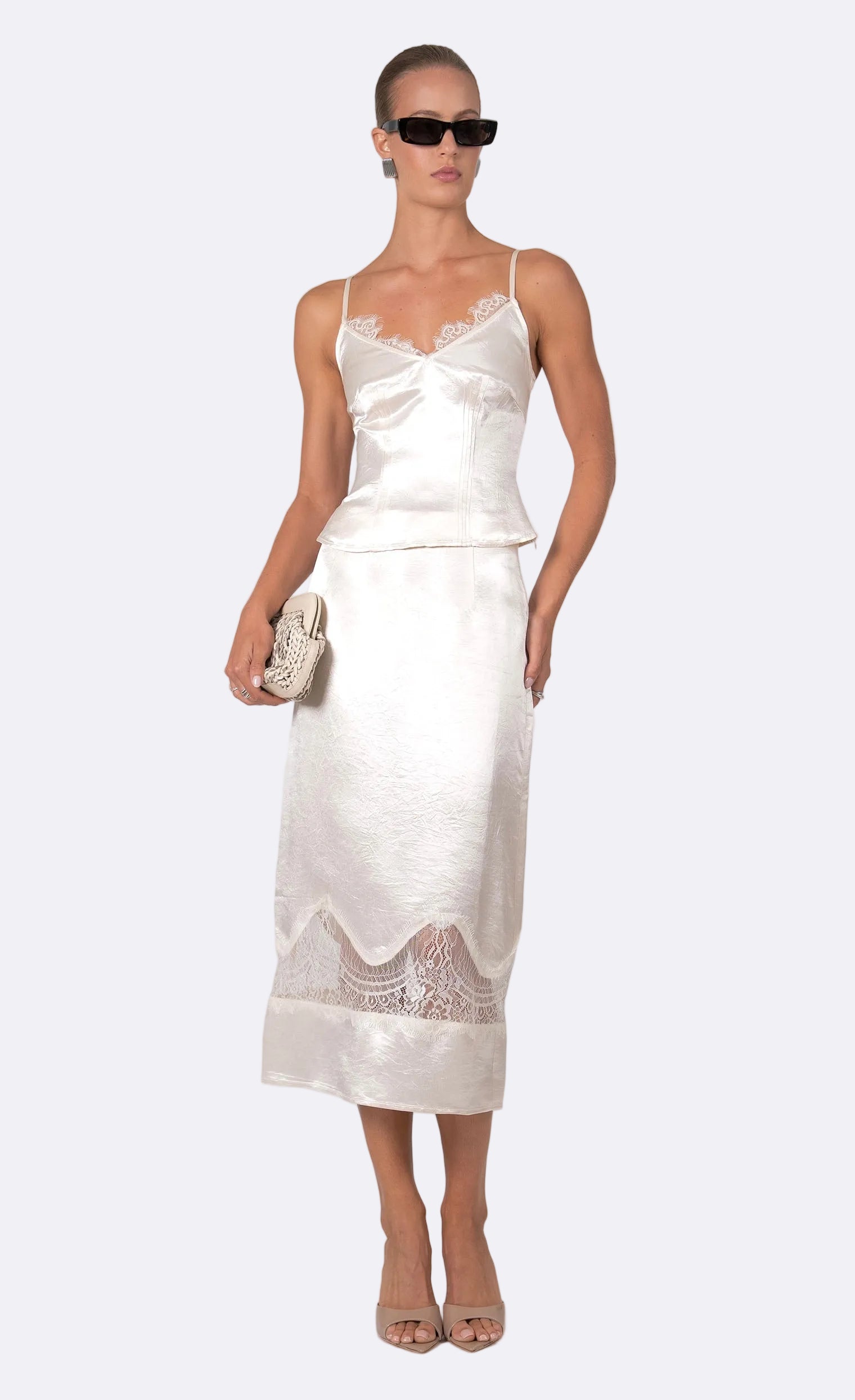 Marielle Camisole Tank Top - Lace Nonchalant Label