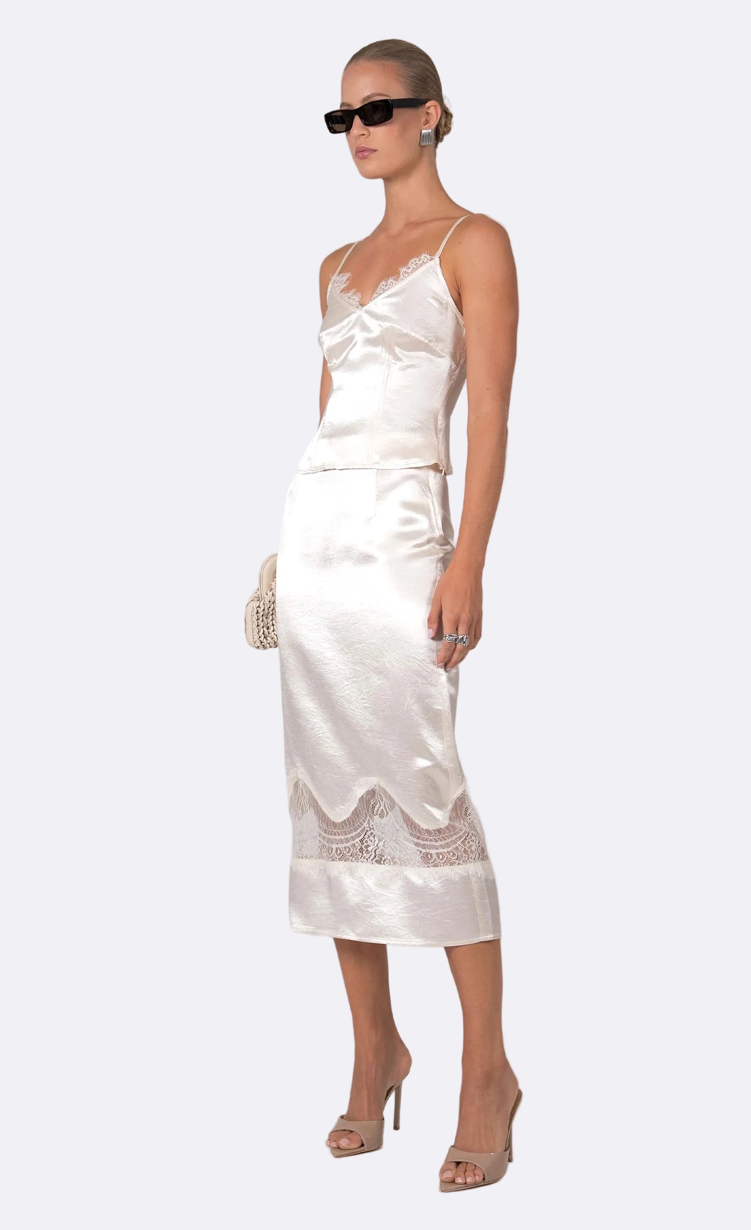 Marielle Camisole Tank Top - Lace Nonchalant Label