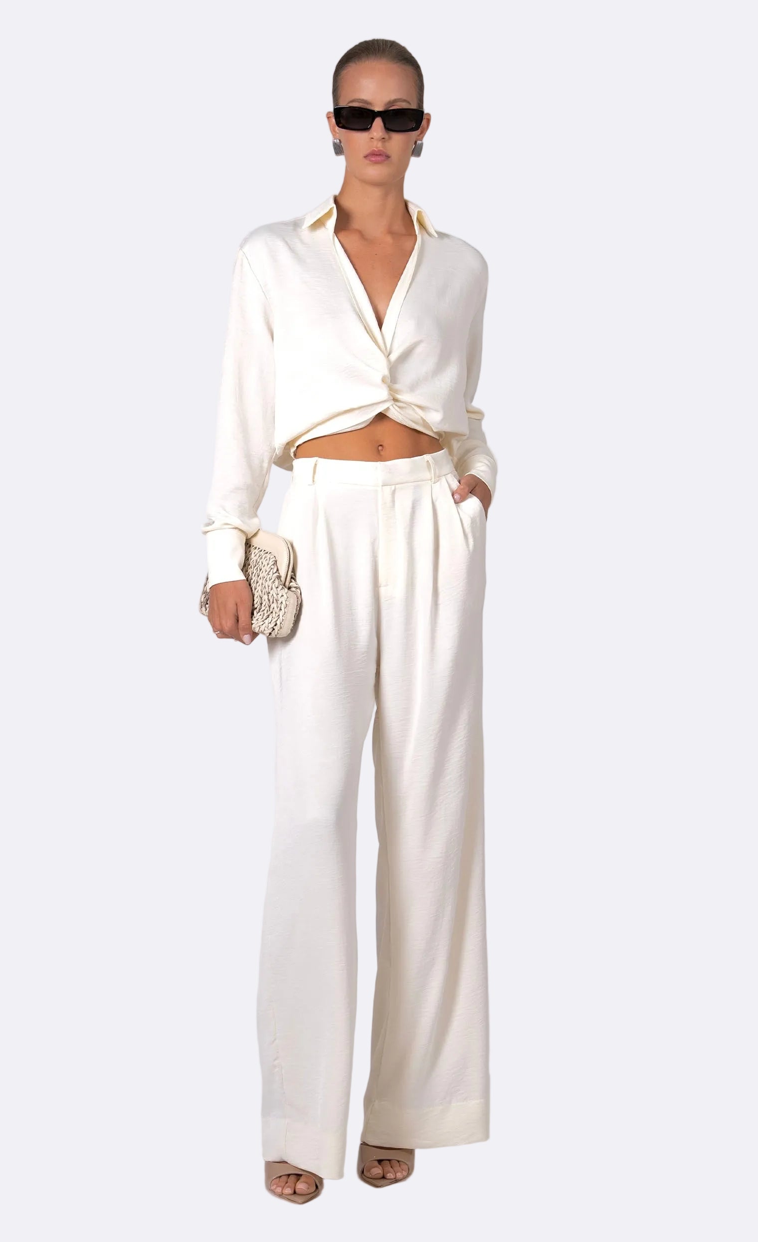 Liliane Crop Crop Top Nonchalant Label