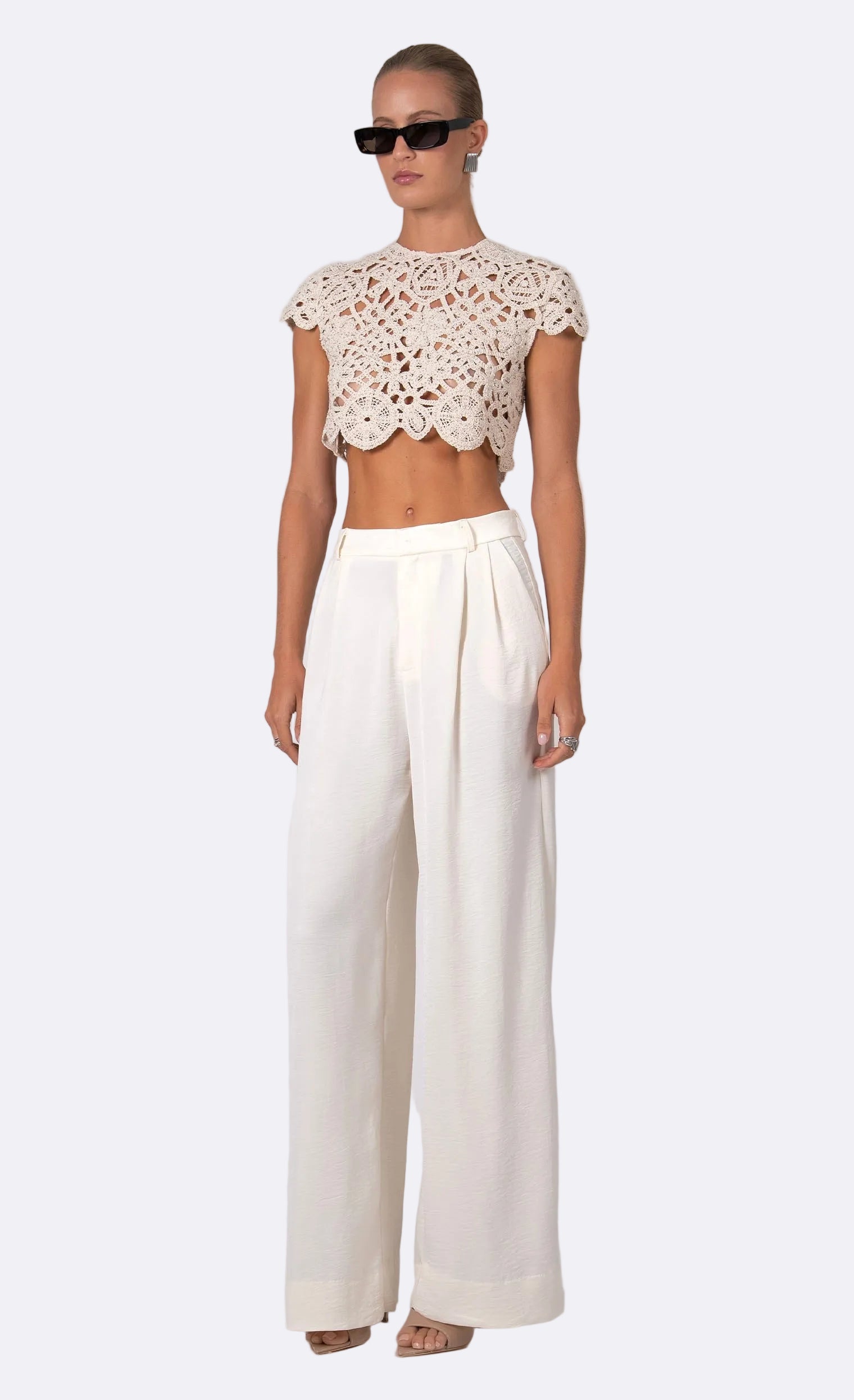Constance Crop Crop Top Nonchalant Label