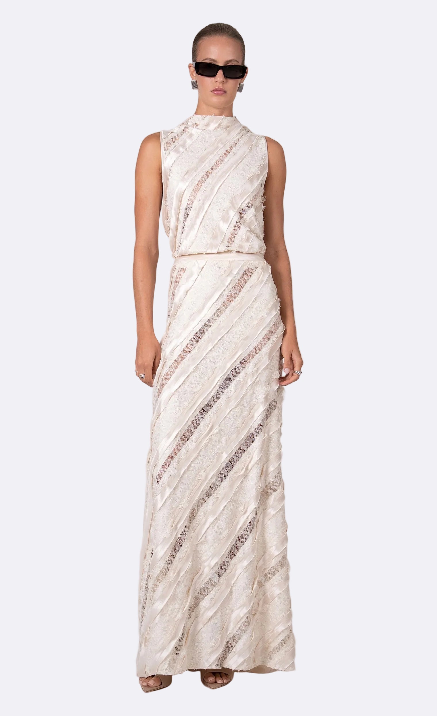 Elodie Maxi Skirt Skirt - Lace Nonchalant Label