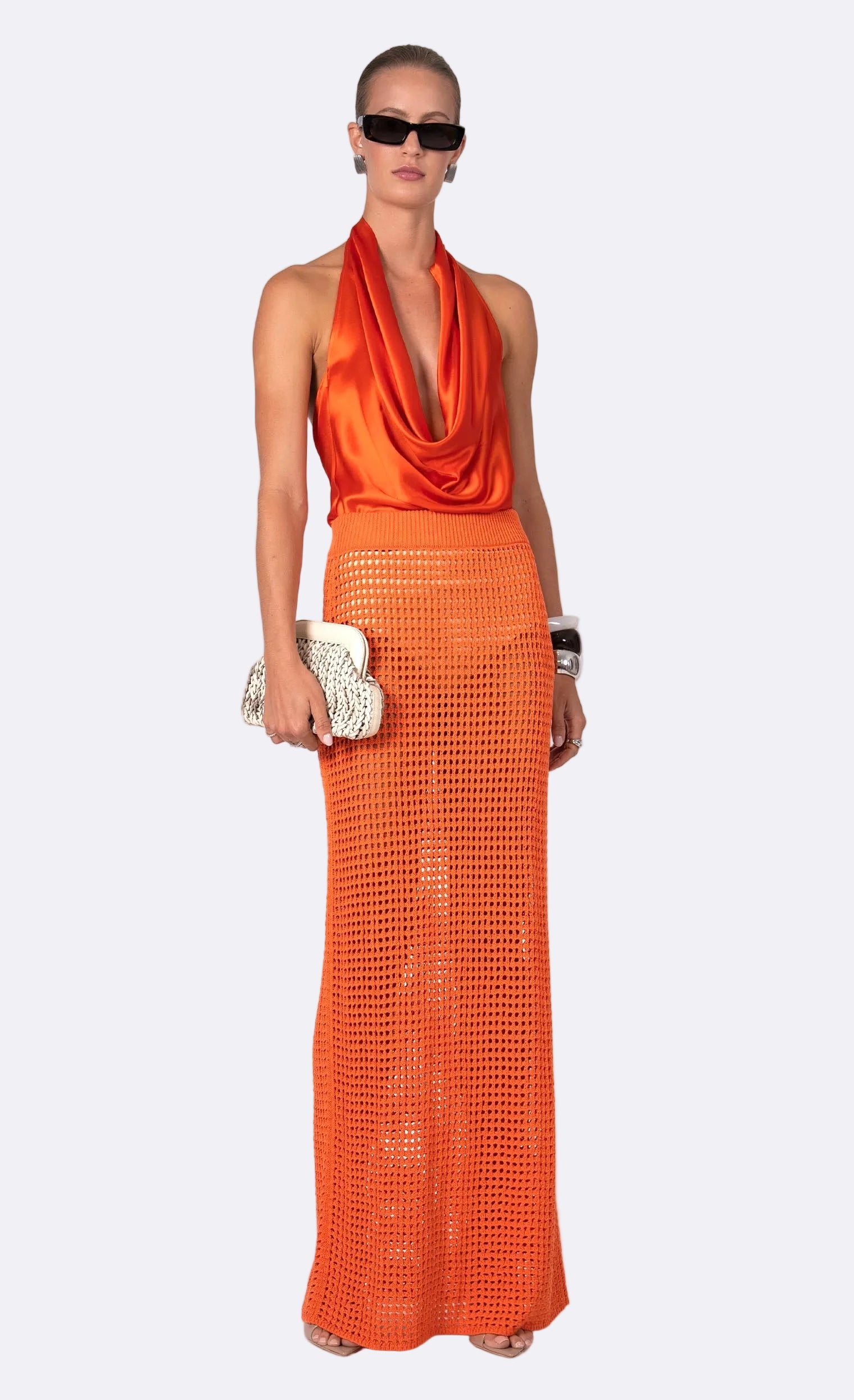 Brianna Maxi Skirt - Aperol Skirt Nonchalant Label
