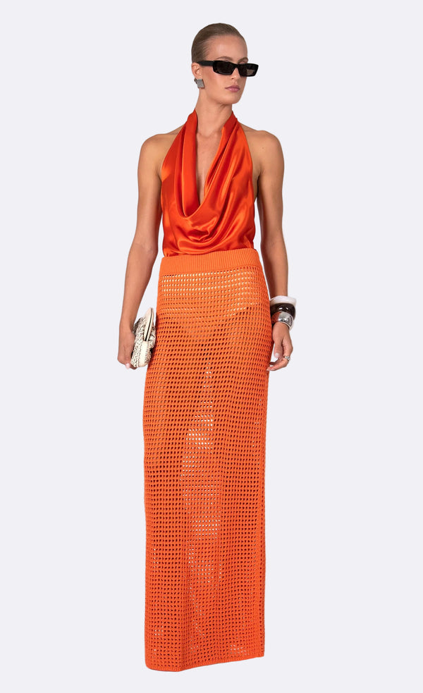 Brianna Maxi Skirt - Aperol Skirt Nonchalant Label