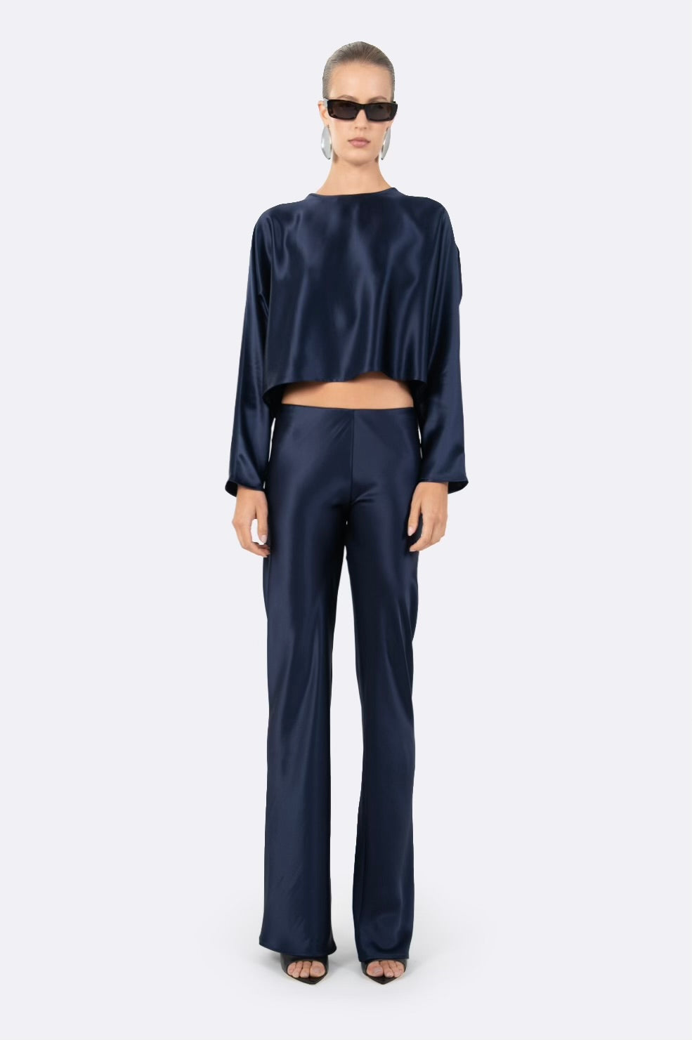 Louise Blouse - Navy Blouse Nonchalant Label
