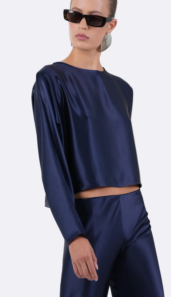 Louise Blouse - Navy Blouse Nonchalant Label