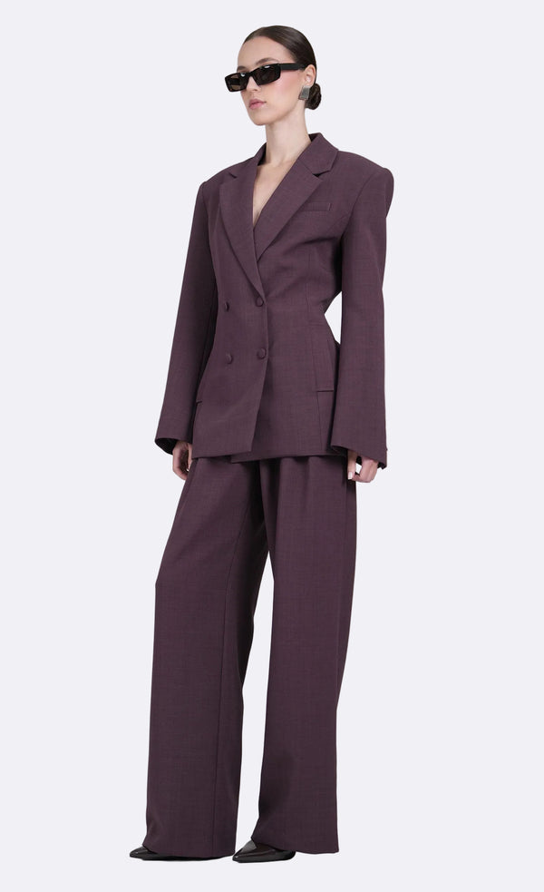 Aveline Blazer - Plum Blazer Nonchalant Label