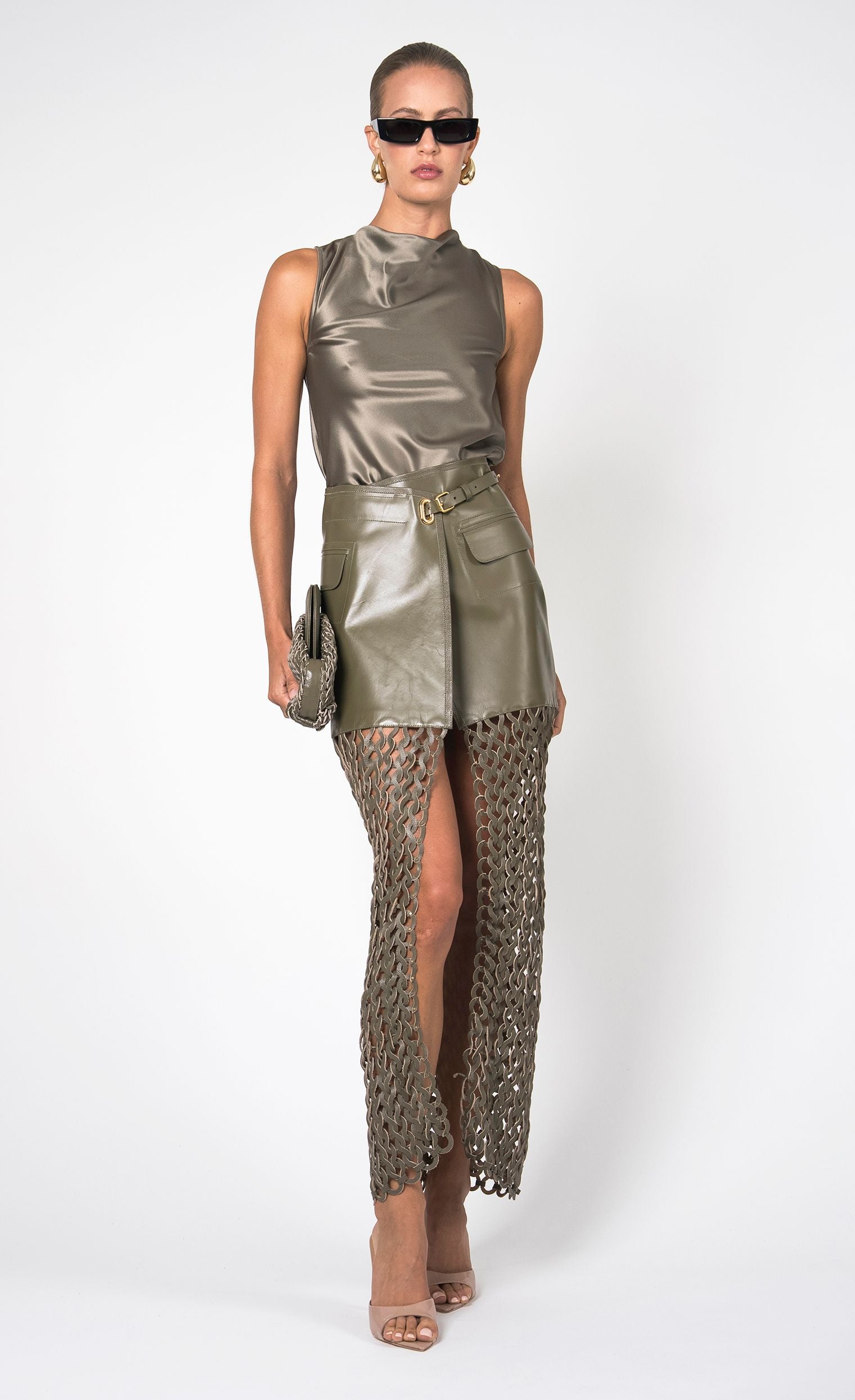 Kallan Skirt - Army Skirt Nonchalant Label