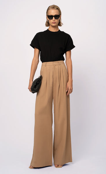 Fabi Wide Leg Pant - Camel – Nonchalant Label
