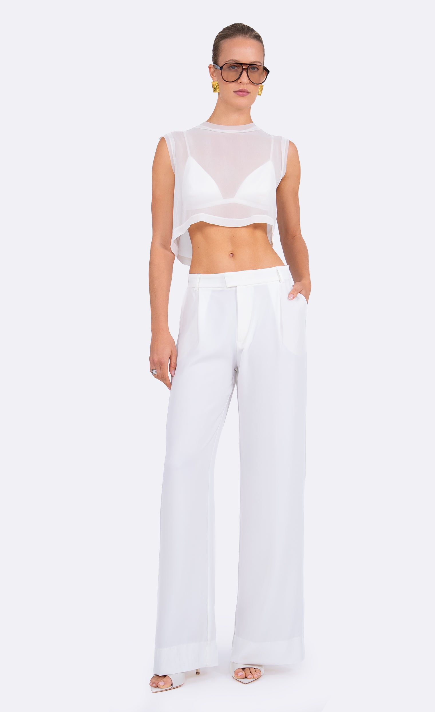 Kara Crop Crop Top Nonchalant Label