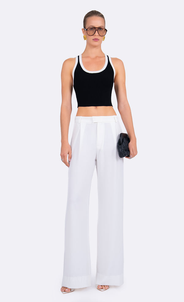 Eve Crop - Black & White Top Nonchalant Label
