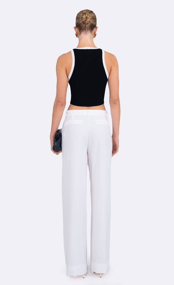 Eve Crop - Black & White Top Nonchalant Label