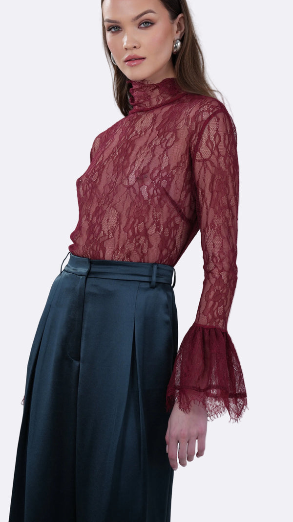 Letty Lace Top - Ruby Top Nonchalant Label