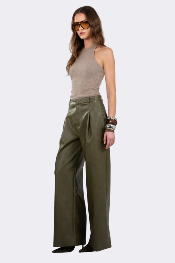 Salome Pant - Olive PANT Nonchalant Label