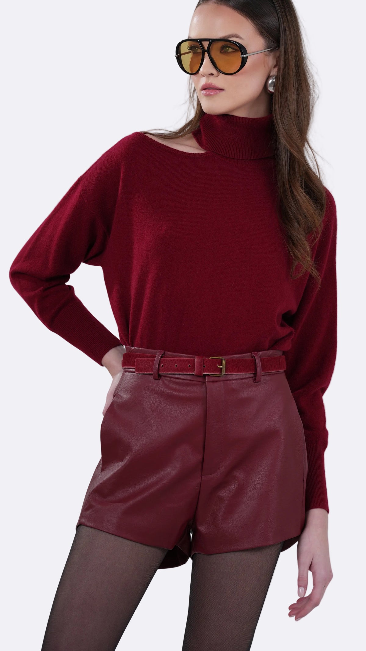 Silvi Cashmere Sweater - Ruby Sweater Nonchalant Label
