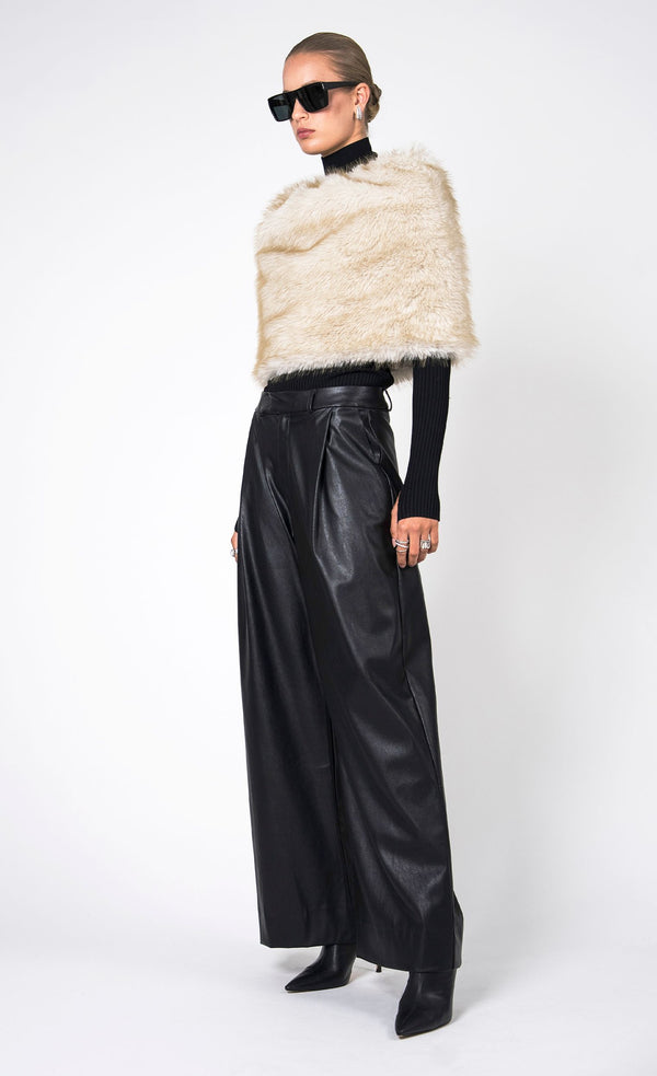 Pascale Faux Fur Shawl Shawl Nonchalant Label