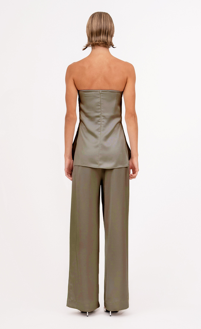 Veronica Top - Moss Top Nonchalant Label