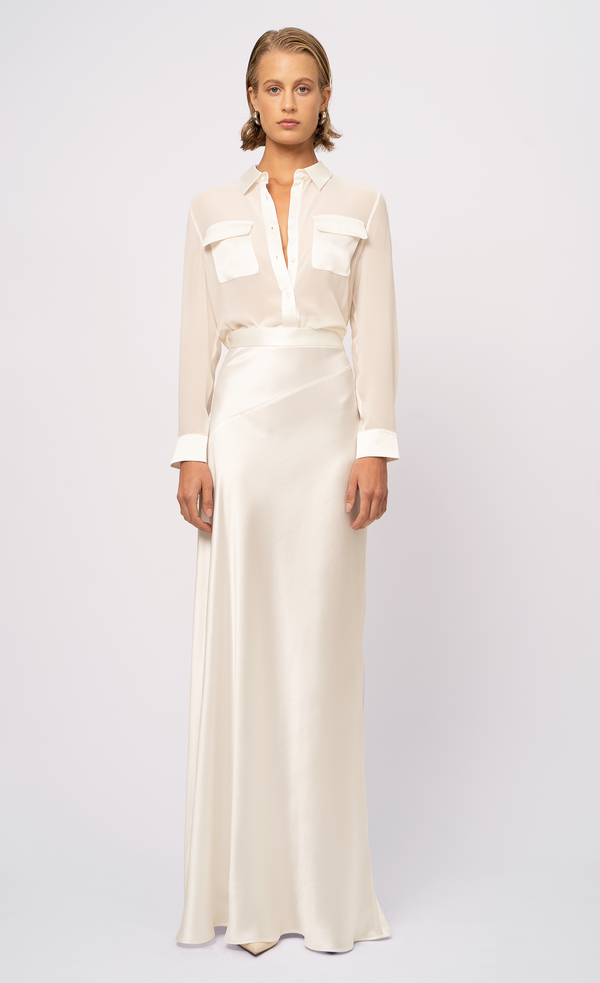 Lara Maxi Skirt - White Skirt Nonchalant Label
