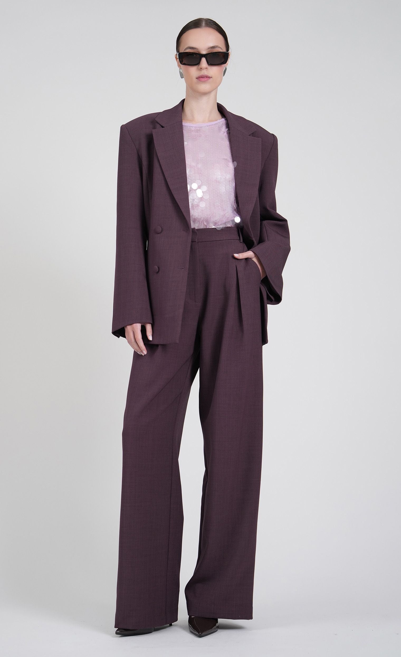Monroe Pant - Plum PANT Nonchalant Label