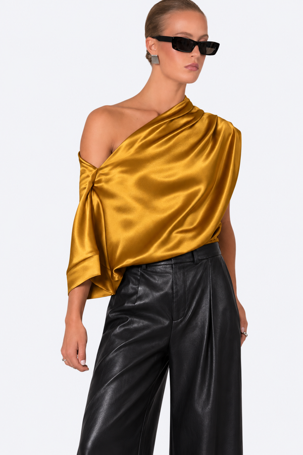 Lea Blouse - Ochre Blouse Nonchalant Label