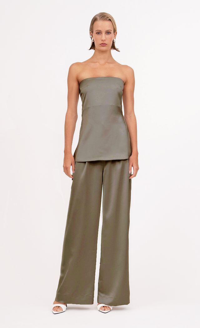 Veronica Top - Moss Top Nonchalant Label