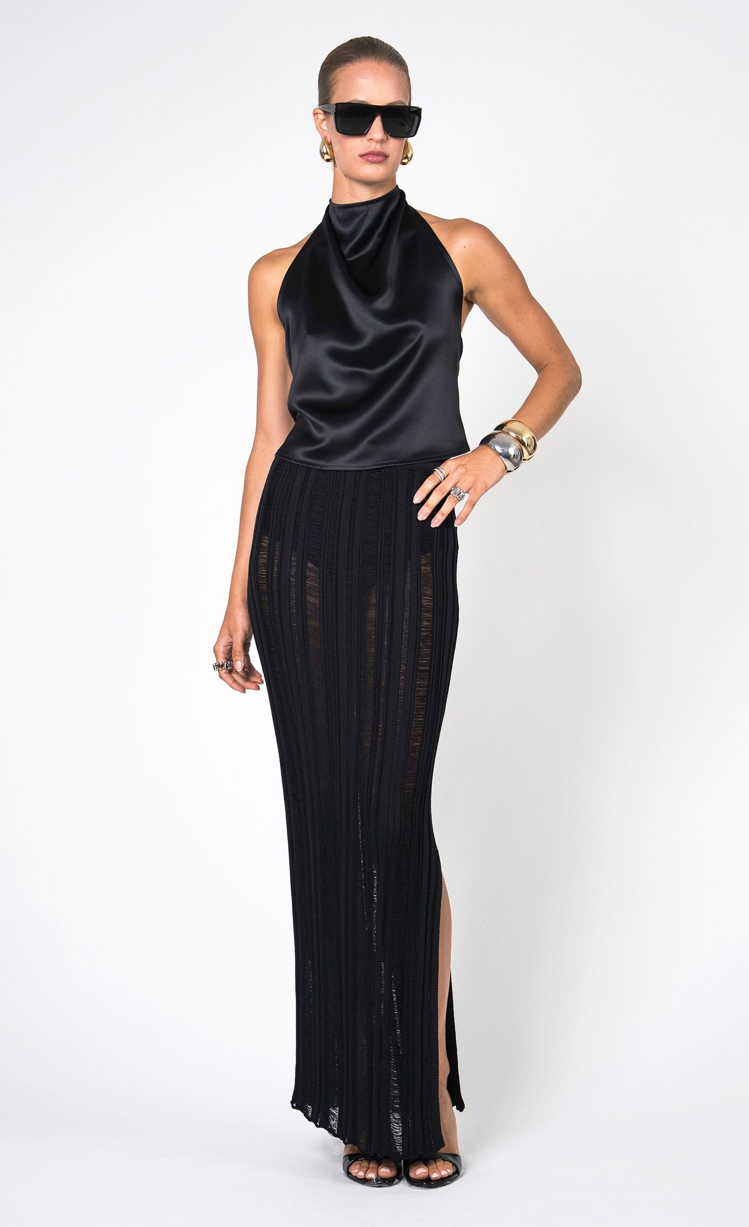 Itsy Top - Black Top Nonchalant Label