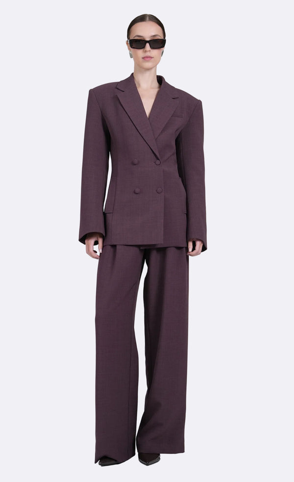 Aveline Blazer - Plum Blazer Nonchalant Label
