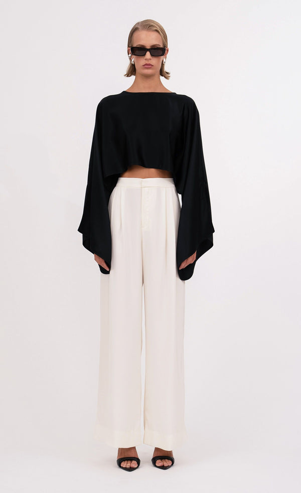 Kristin Blouse - Black Top Nonchalant Label