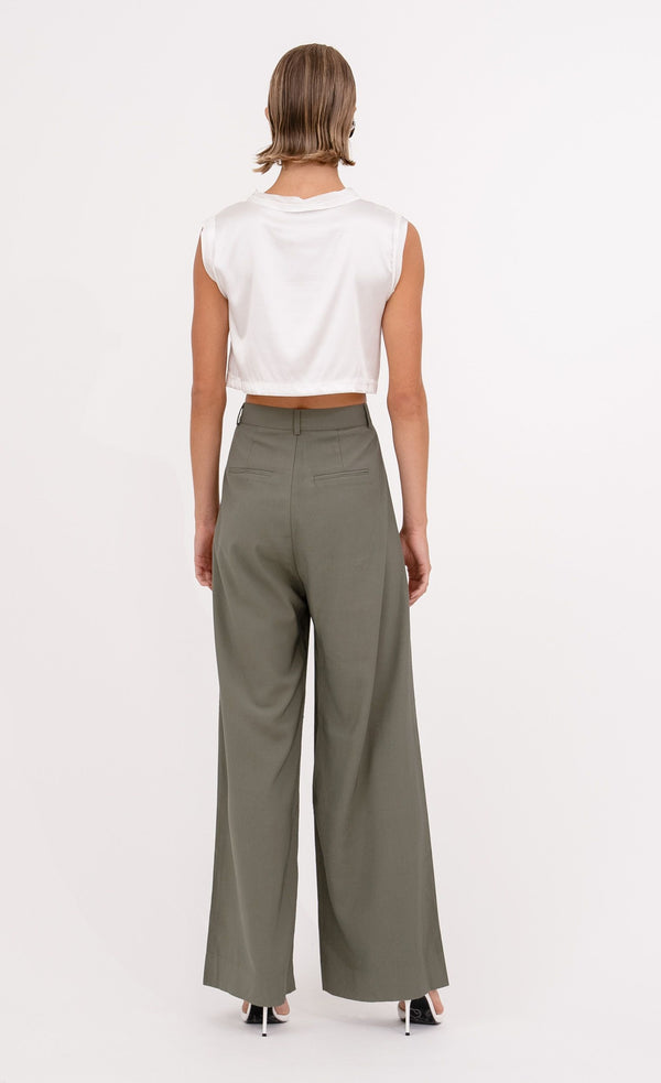 Mel Crop Top - Ivory Top nonchalantlabel