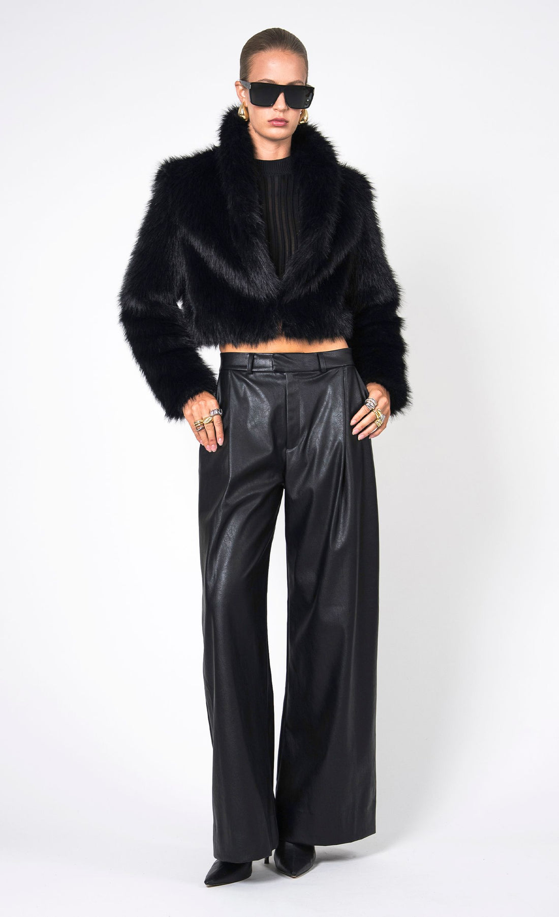 Uma Faux Fur Jacket - Black Jacket Nonchalant Label