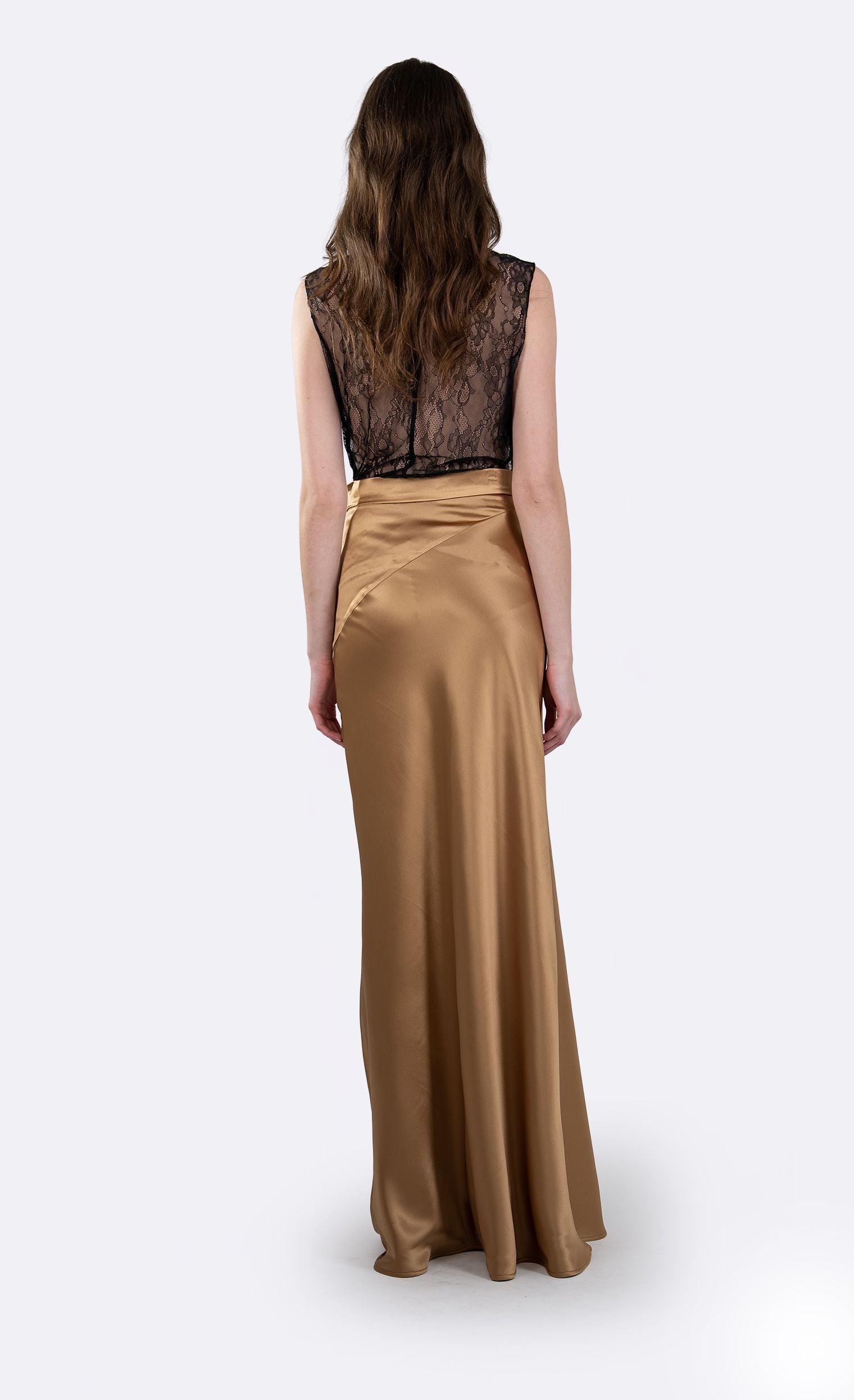 Lara Maxi Skirt - Gold Skirt Nonchalant Label