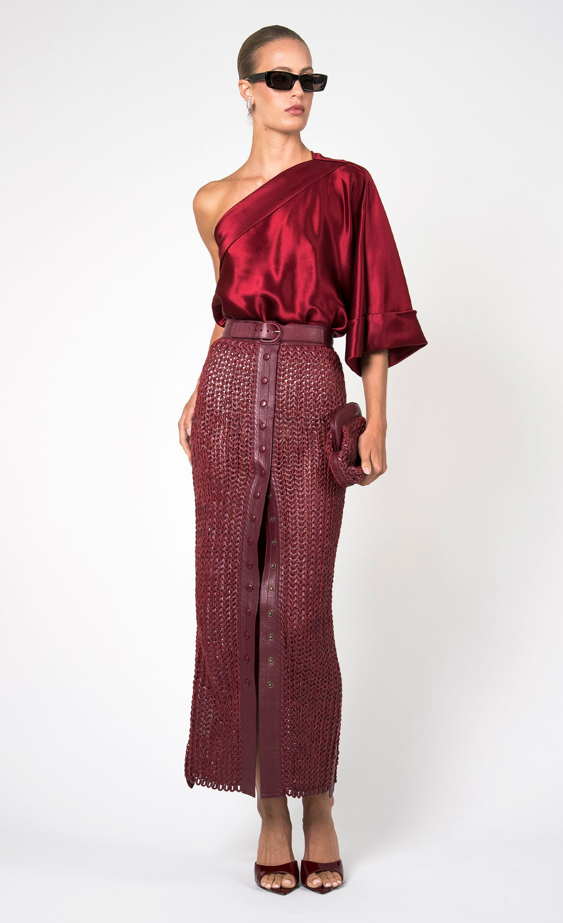 Karina Skirt - Bordeaux Skirt Nonchalant Label