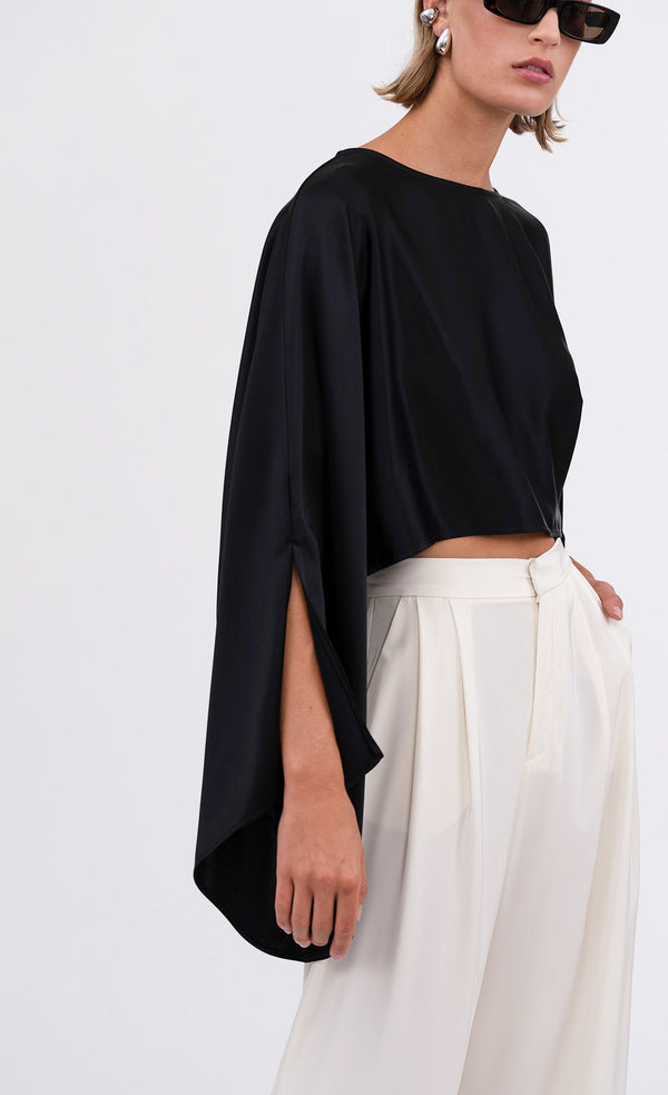 Kristin Blouse - Black Top Nonchalant Label