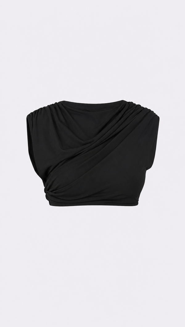 Lucinda Crop - Black Crop Top Nonchalant Label