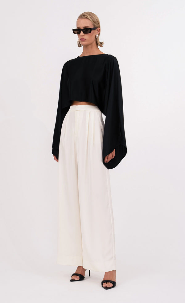 Kristin Blouse - Black Top Nonchalant Label