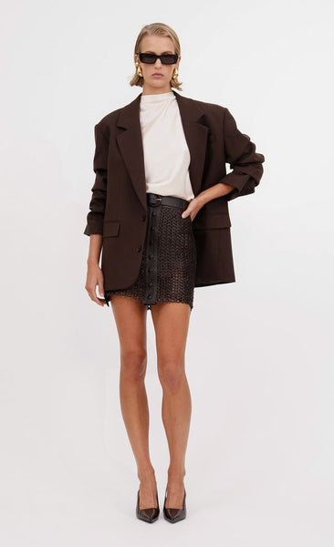 Kaiden Skirt - Chocolate – Nonchalant Label