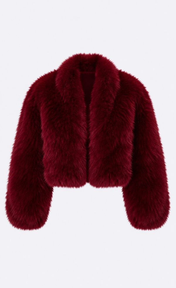Daphne Faux Fur Jacket - Ruby Jacket Nonchalant Label