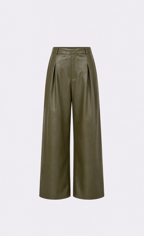 Salome Pant - Olive PANT Nonchalant Label