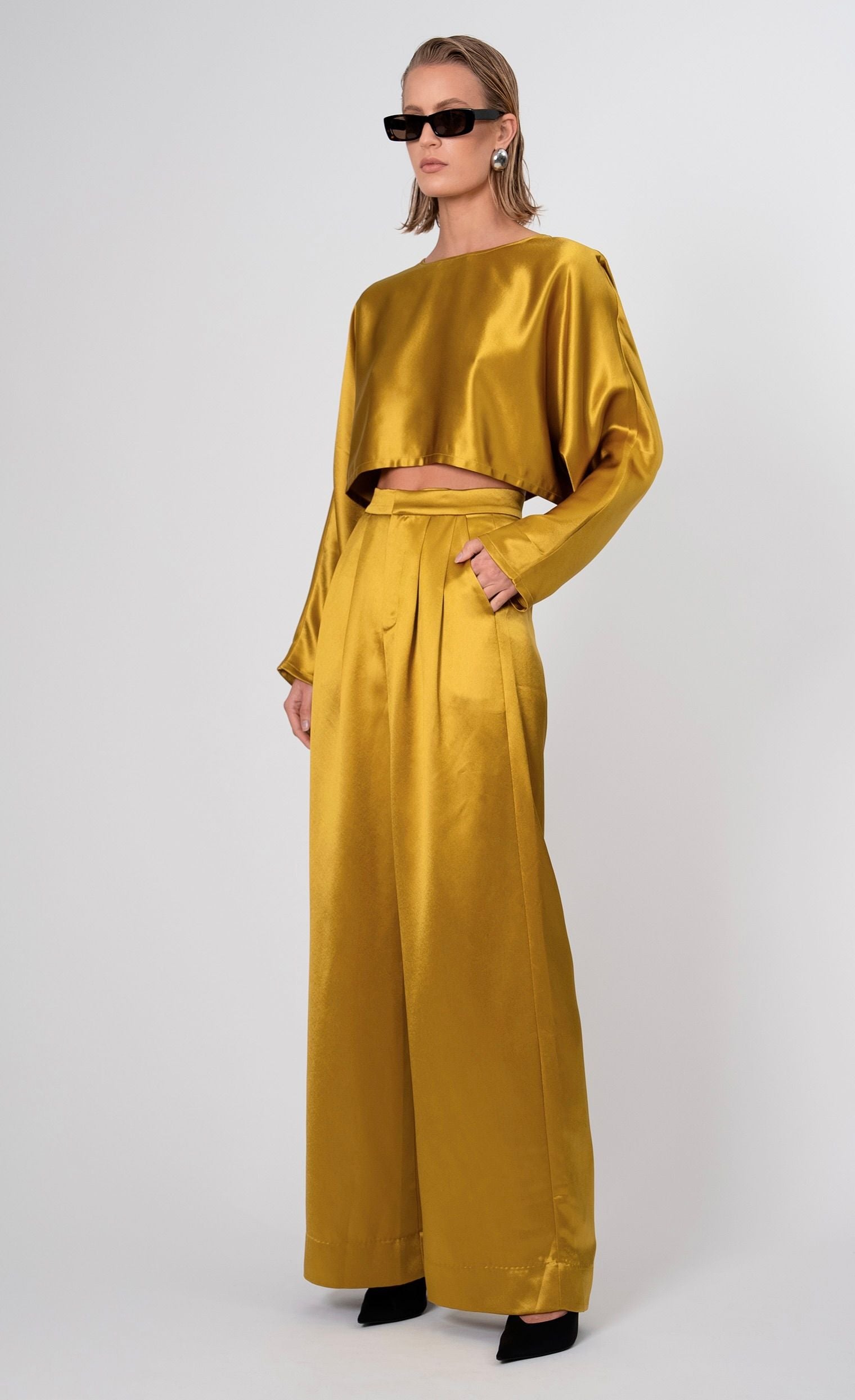 Emmy Blouse - Ochre Top Nonchalant Label