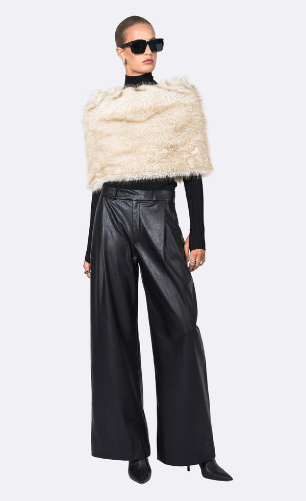 Pascale Faux Fur Shawl Shawl Nonchalant Label