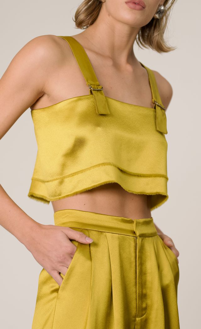 Astrid Crop - Ochre Crop Top Nonchalant Label