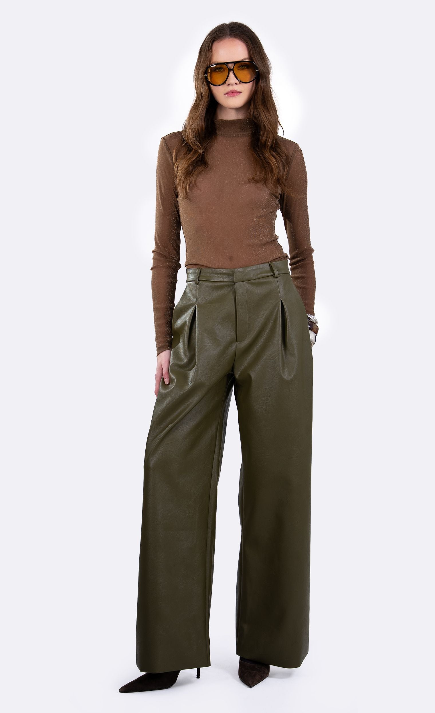 Salome Pant - Olive PANT Nonchalant Label