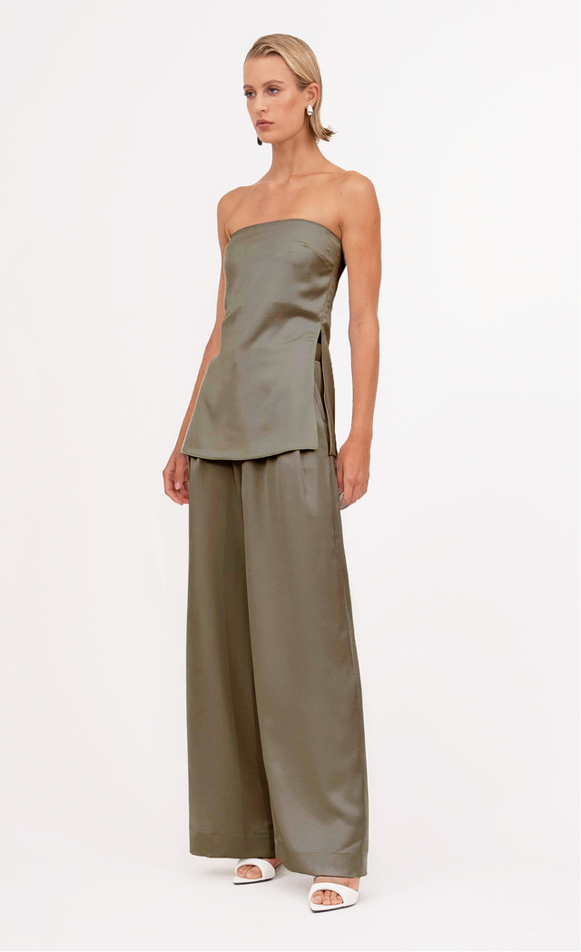 Veronica Top - Moss Top Nonchalant Label