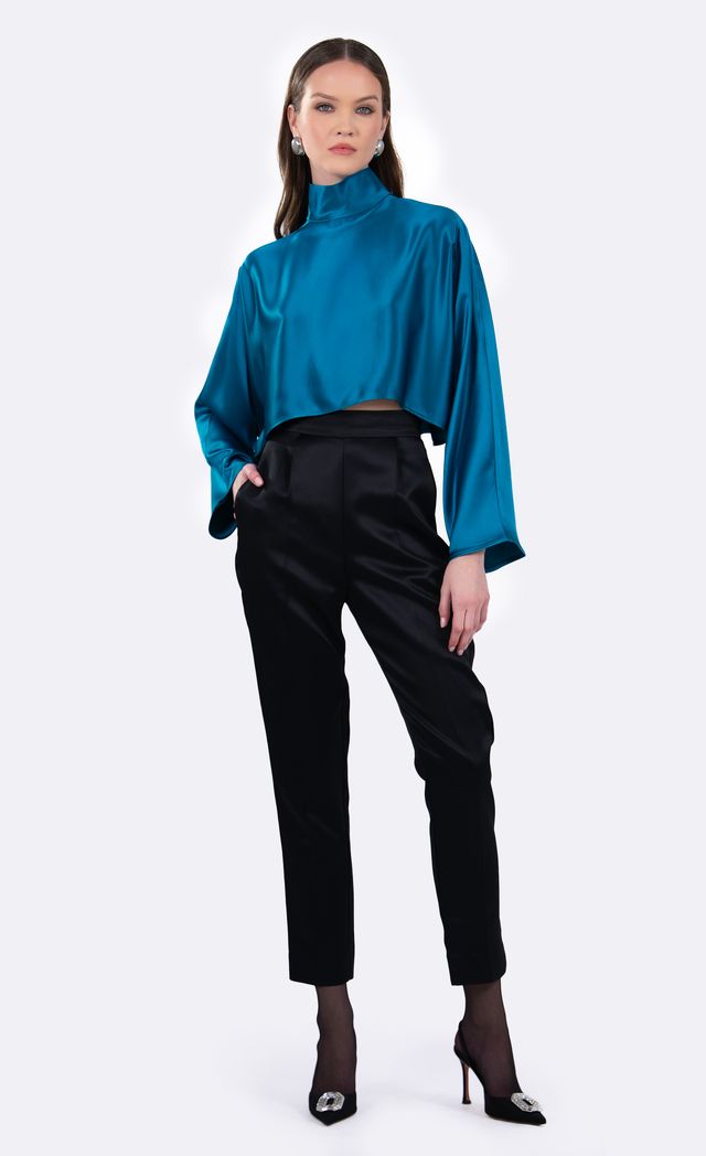 Ingrid Top - Teal Top Nonchalant Label