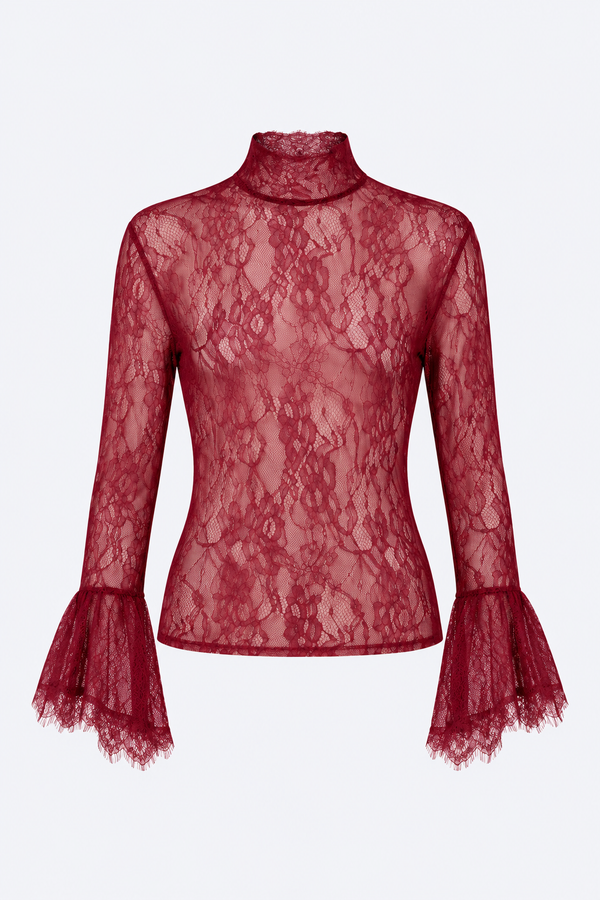 Letty Lace Top - Ruby Top Nonchalant Label