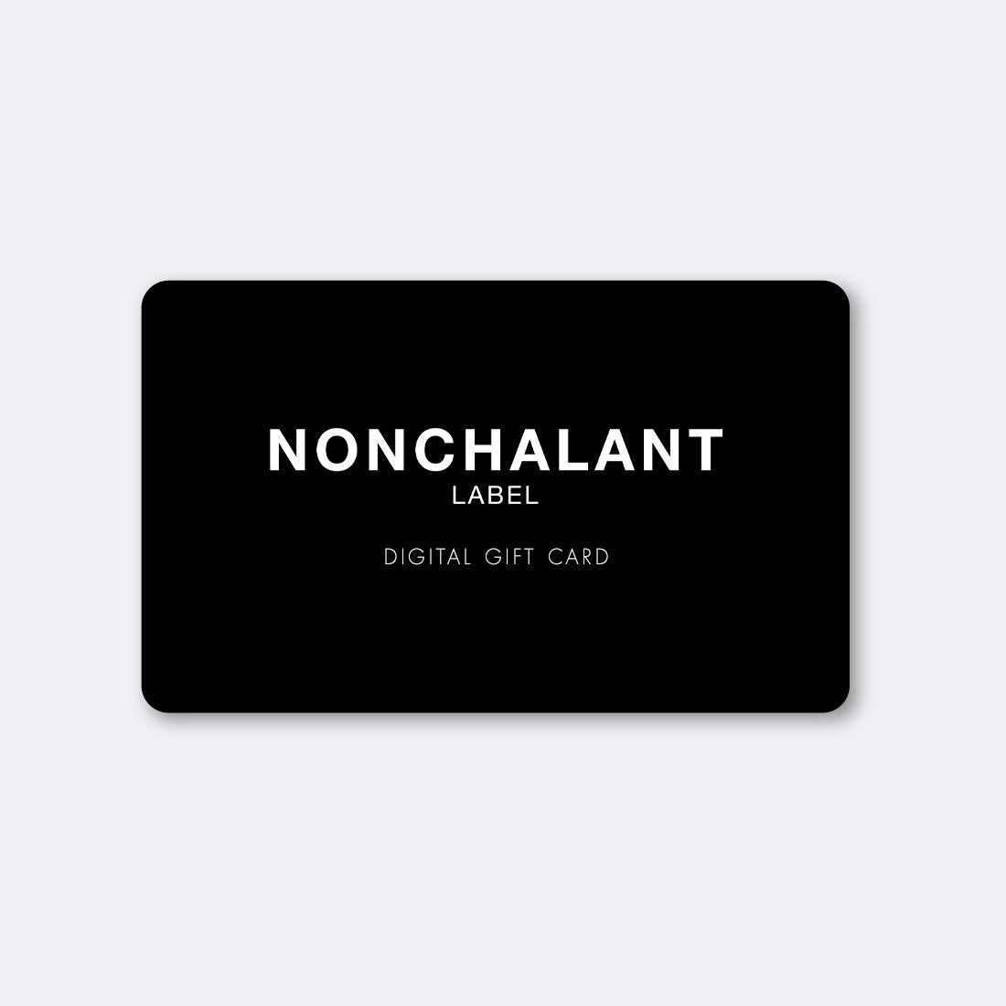 Gift Card Nonchalant Label