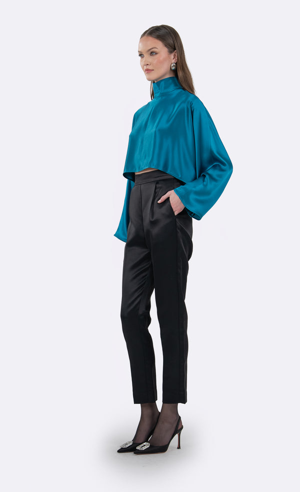Ingrid Top - Teal Top Nonchalant Label