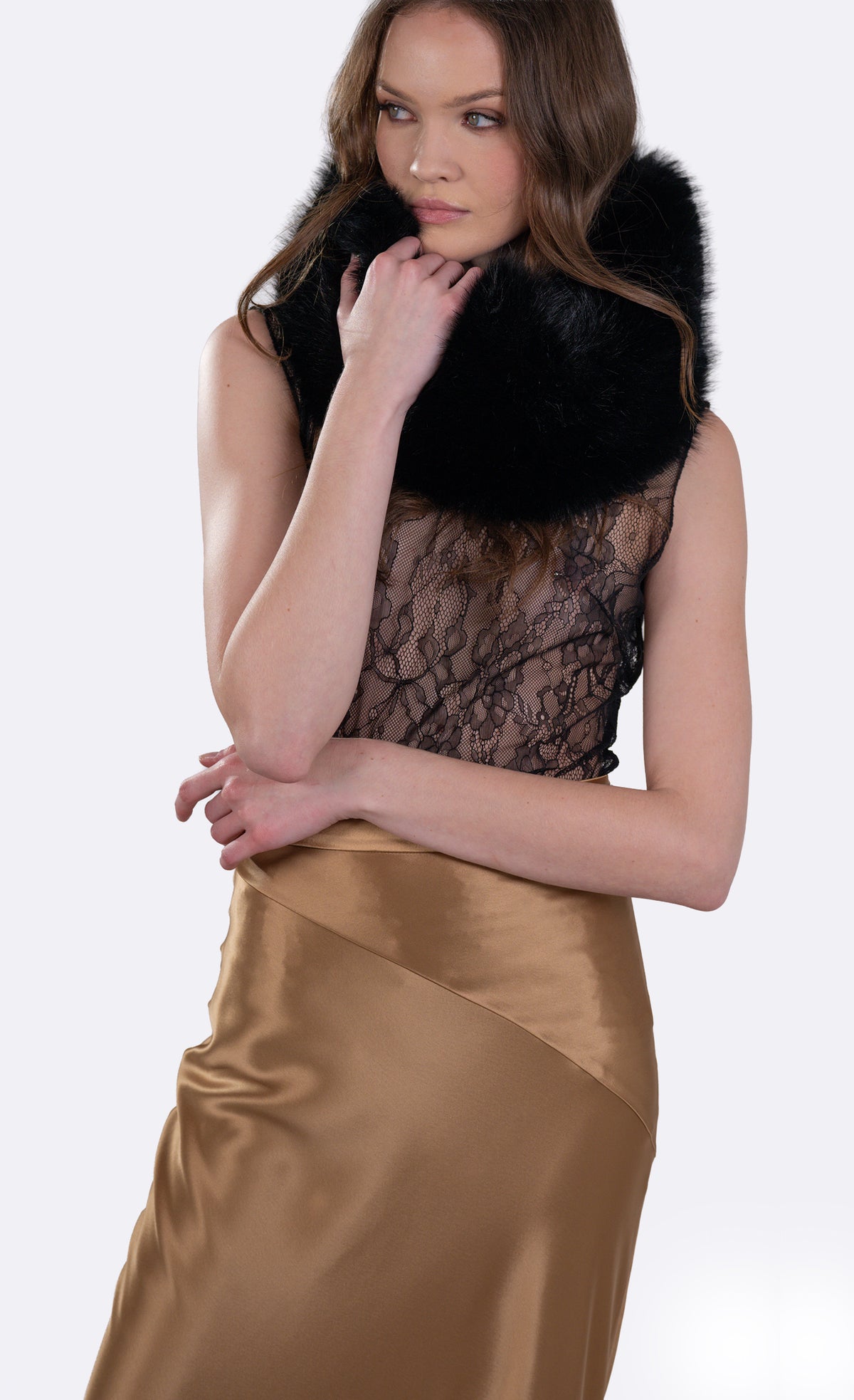 Therese Faux Fur Scarf Scarf Nonchalant Label