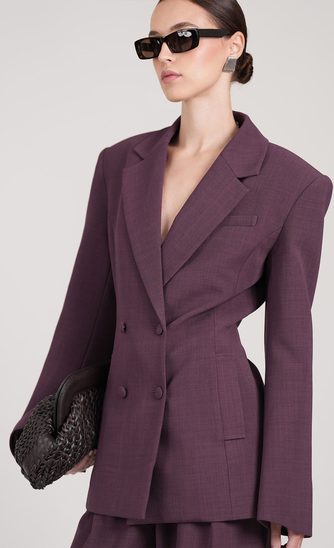Aveline Blazer - Plum Blazer Nonchalant Label